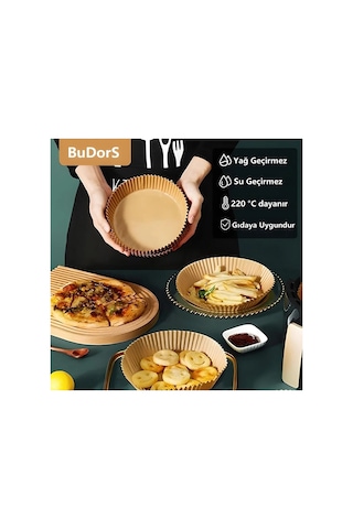 Air Fryer Fritöz Pişirme Kağıdı 50 Adet
