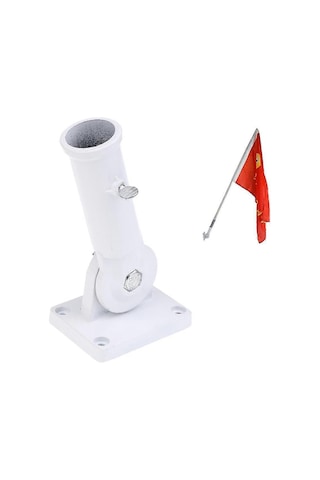 Bayrak Direği Tutucu Bayrak Direği Duvar Montajı, Duvar Bayrağı Tutucu Plastik Metal Bayrak Direği Tutucu Eğimli Duvar Bayrağı Tabanı Ayarlanabilir Açı Delik Delme Gerektirmeyen Macun Penceresi Diğer