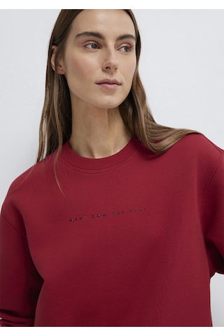 Mavi - Mavi Denim Baskılı Kırmızı Sweatshirt 1s10525-70424 Kırmızı