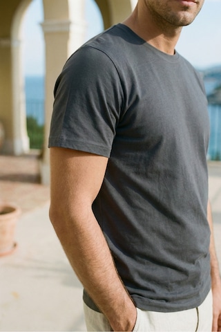 Mero Life Unisex Slim Fit Dar Kesim % 100 Pamuk Yumuşak Dokulu Bisiklet Yaka Antrasit Tişört