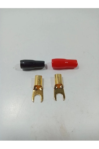 8ga Yalıtımlı Amfi Kablosu Ucu 8 Ga İzoleli Çatal Kablo Ucu 8ga Çatal Uç 2 Adet