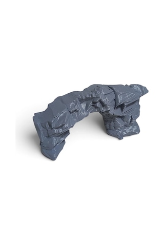 3d Petg Akvaryum Kaya Taş Köprü Dekoru Batabilen Süs Kp3d20113