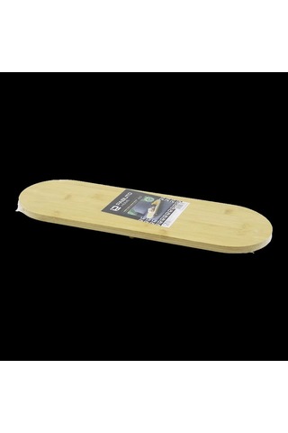 Jenerik Oval Bambu Ahşap Sunum Tepsisi 15x44x1.5 Cm 1 Cm Ayaklı