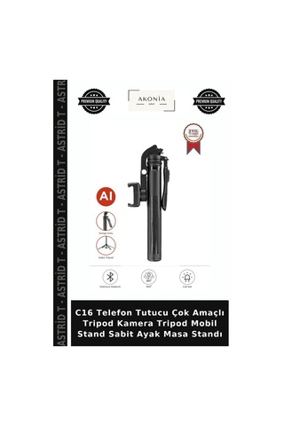 C16 Telefon Tutucu Çok Amaçlı Tripod Kamera Tripod Mobil Stand Sabit Ayak Masa Standı