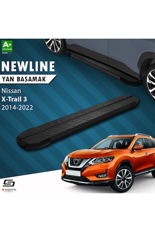 S-dizayn Nissan X-trail T32 Newline Siyah Yan Basamak 183 Cm 2014