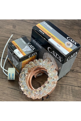 Cata Papatya Cam Spot Ct-6596 Takım Halinde Beyaz Işık