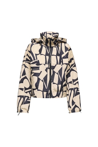 Only Onlbetty Bat Sleeve Kadın Desenli Ceket Oversize Bej