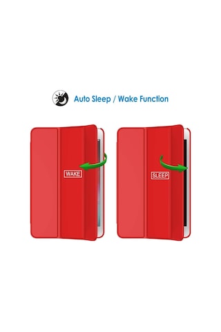 Apple Uyumlu iPad Mini 1.2.3.nesil Smart Cover Standlı 1-1 Tablet Kılıfı Kapaklı Kılıf