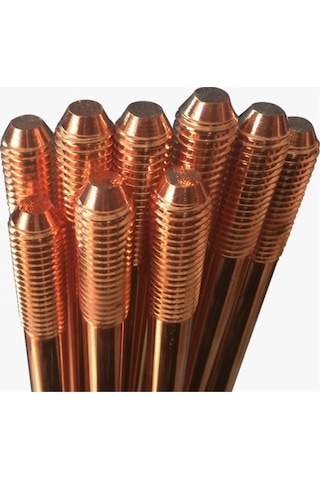 250 Mikron Bakır Kaplı Çelik çubuk, Çap 20mm, Boy 1.5 Metre 250 Mikron Bakır Kaplı Çelik çubuk, Çap 20mm, Boy 1.5 Metre