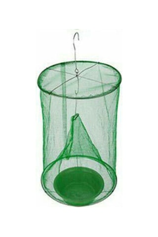 Symbee Yüksek Verimli Askıda Sineği Yakalama Kafesi - Anti-korozif Ağızlı Plastik Kova İle Ev, Çiftlik, Restoran Uygulamalı Sineği Tutucu