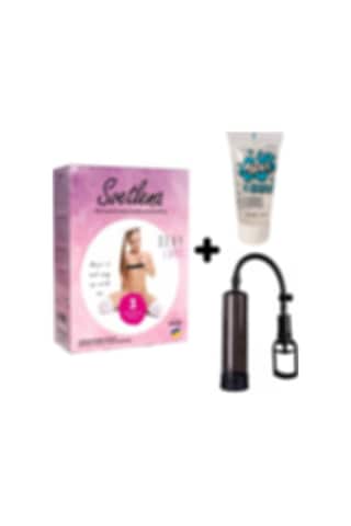 Truva Shop Svetlena 3 Işlevli Kaliteli Şişme Bebek +Penis Vakum Pompası +Jel