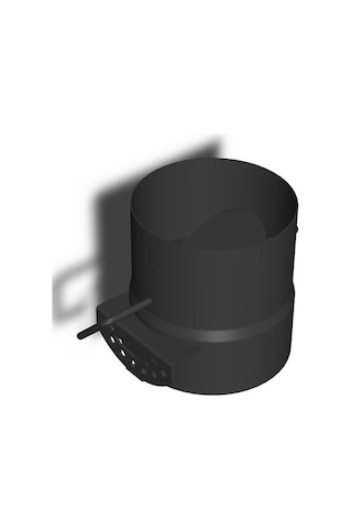 Ayarlanabilir Baca Klapesi / Boy: 8 Cm / Çap: 13 Cm / Mat Siyah Boyalı / Baba's Stove