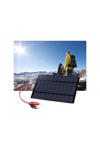 Pazly 2.5w 5v Polikristal Güneş Paneli - Kamp & Seyahat Şarj Cihazı