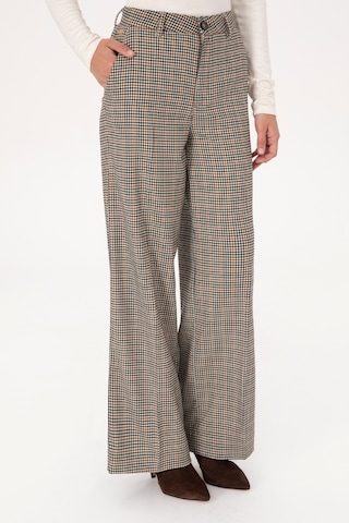U.S. Polo Assn. Kadın Kahverengi Loose Fit Kanvas Pantolon 50315923-VR029