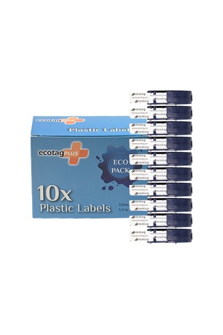 Ecotag Dymo 12268 Letratag Muadili Plastik Şerit Etiket Şeffaf 12 MM x 4 M 10'lu Paket