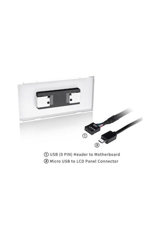 Thermaltake AC-064-OO6NAN-A1 Ceres 500 Kasa Uyumlu 3.9" LCD Panel Kiti Beyaz