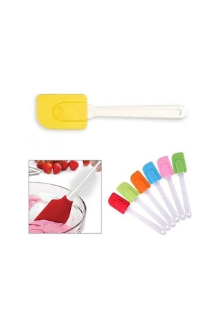 Renkli Silikon Spatula - Büyük Açık Bej