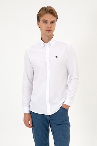 U.s. Polo Assn. Erkek Beyaz Gömlek Basic 50316723-vr013 Beyaz