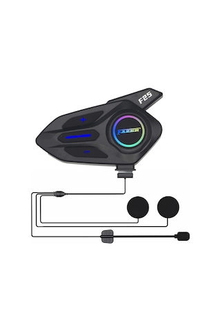 Motosiklet İntercom Üniversal Tüm Kasklara Uygun V6.0 Rgb Bluetooth Seti