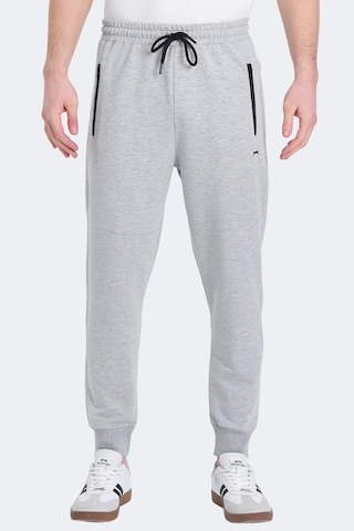 Slazenger Onon In Erkek Fermuar Cepli Gri Eşofman Altı Gri
