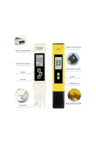Trendooze Yüksek Hassasiyetli Taşınabilir Su Analizörü: Ph, Tds & Ec Ölçümü