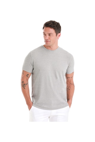 Hatemoğlu Gri Regular Fit Düz Bisiklet Yaka Tişört 35103024c013 007 Gri