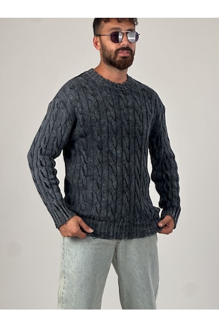 Antrasit Triko Erkek Sweatshirt Coc1013 Antrasit