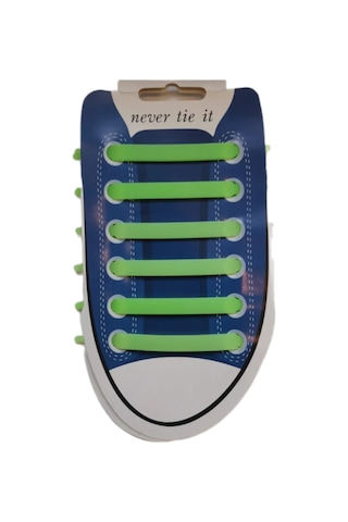 Ierdı Spor Ayakkabıları İçin Floresan Silikon Bağcıklar 12 Adet 265900533 Yeşil