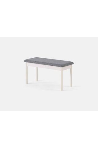 Nehir Bench 90 Cm Gri - Beyaz