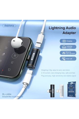Suofeng Remax Rl-la04i Beyaz Çift Lightning Portlu Ses Adaptörü: Hızlı Şarj + Müzik Dinleme, Düşük Gecikmeli Sesli Arama, T-şekilli Tasarım
