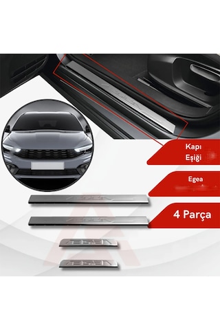 Fiat Egea Sd/hb/sw Kapı Eşiği Kromu 4 Parça P.çelik