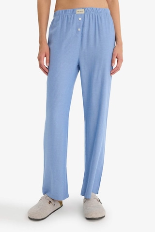 Defacto Regular Fit Uzun Boy Çizgili Pijama Altı-fall İn Love E8645ax25aube553 Mavi