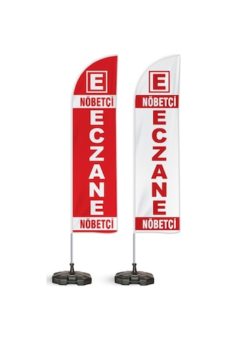 Nöbetçi Eczane Yelken Bayrak 2'li Paket V2