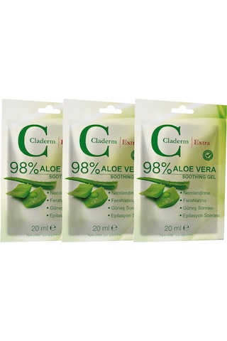 Claderm Aloe Vera Soothing Gel 3 x 20 ML