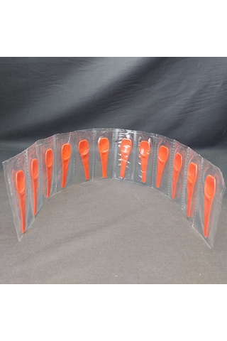 Paketli Plastik Dondurma Kaşığı 756 Adet 7 Beyaz