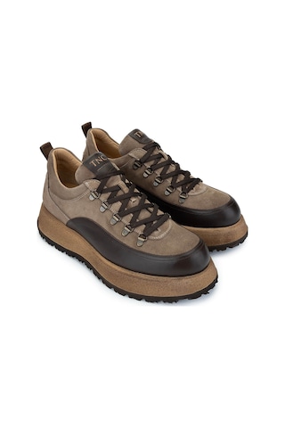 Tamer Tanca Erkek Hakiki Deri Bej Süet Sneakers & Spor Ayakkabı 1068 1101 Erk Ayk Sk24-25 Bej Suet/dr Bej