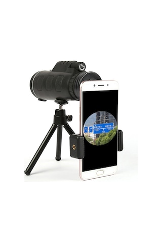 Wezone 40x60 Bak-4 Prisma Fmc Lens Monoküler Teleskop, Düşük Işık Gece Görüşü, Akıllı Telefon Tutucu Ve Alüminyum Tripod İle Dış Mekan Fotoğrafçılığı