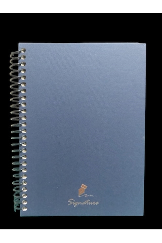 Signature 16x22 Düz Krem Renk Spiralli Sert Kapak Defter Krem
