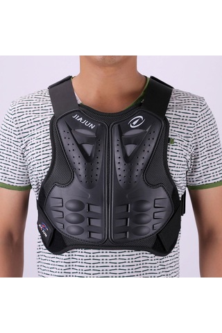 Suntek Dirtbike Siyah M Için Motosiklet Koruma Yelek Omurga