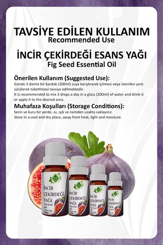 İncir Çekirdeği Yağı Fig Seed Oil 10 Ml.