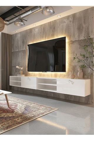 Resital Tv Ünitesi S2447-1 Beyaz Beyaz