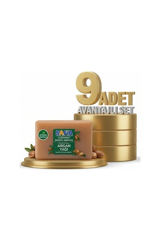 Safia Gliserinli Argan Yağlı Banyo Sabunu 9x150 Gr Argan Yağı