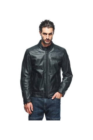 Dainese Zaurax Leather Motosiklet Ceketi Siyah