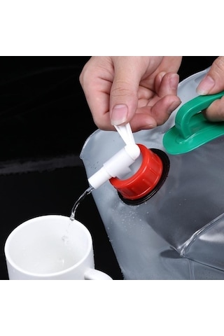 Dancemonkey Outdoor 2 Parça 20l Katlanabilir Kamp Su Bidonu, Pratik Tasarım Altın