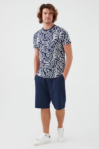 Arnetta Maze Lacivert Erkek Bermuda Takım 001