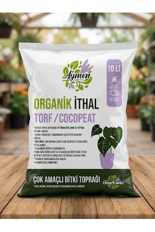 10 Litre Organik İthal Çok Amaçlı Bitki Toprağı - Çiçek, Sebze