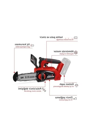 Akülü Zincirli Testere, 18v Kömürsüz Motor