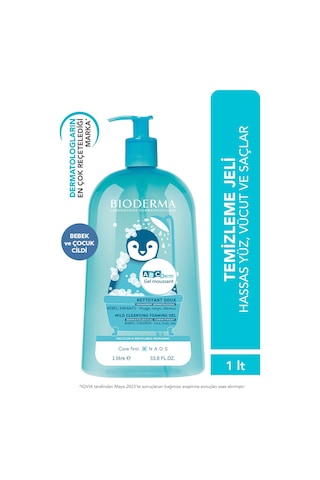 Bioderma ABCDerm Foaming Cleanser Saç ve Vücut Temizleme Jeli 1000 ML