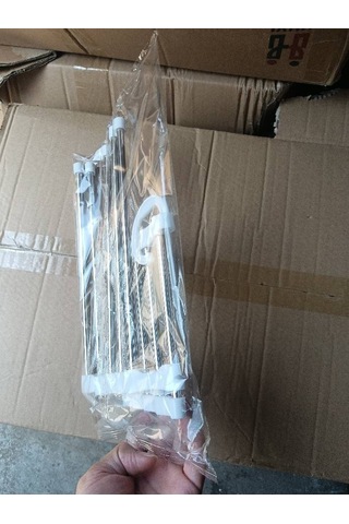 Geeksen Ev İçi Çekilebilir Çok Katlı Pantolon Asma Aparatı, Paslanmaz Çelik, Kayma Engeli, Yumuşak Kenarlar, 5 Katlı, Beyaz Beyaz