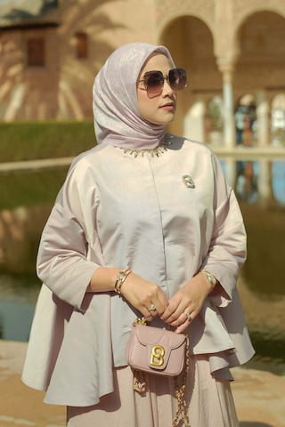 Buttonscarves Granada Piliseli Şal - Pink Mist Pembe